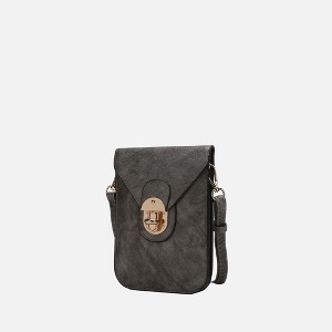 MKF Collection Kianna Medium Phone Crossbody Women's Vegan Leather Handbag by Mia K - 1 of 4