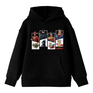DC League Of Super Pets Pet Profiles Youth Black Sweatshirt - 1 of 2