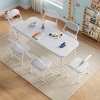 4/6 Piece Boys Girls Folding Chairs Set, Activity Chairs Set for Dining Room, Daycare, Classrooms - 4 of 4