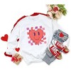 Simply Sage Market Women's Graphic Sweatshirt Melting Heart Checkered - 3 of 3