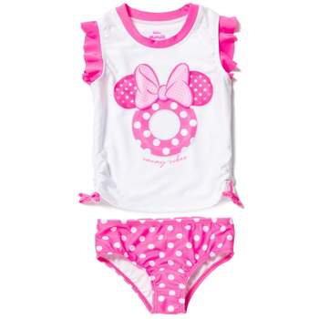 Disney Minnie Mouse Baby Girls Racerback Tankini Top and Bikini Bottom Swim Set Infant