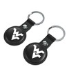 NCAA Big 12 Universities Insignia Black Airtag Holder 2-Pack - 2 of 4