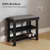 FURNIinspire Shoe Racks Shoe Storage Shelf Living Room Free Standing Shoe Organizer with Seat for Entryway Hallway, Black, 11.4"*23.6"*19.3" - 4 of 4