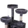 Lyngins Cat Tree Scratching Ball, Plush Cushion, Ladder and Condos,Cat Tower for Indoor Cats,Gray - 4 of 4