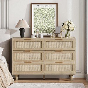 Bella Depot Wood Dresser & Chest of 6 Drawers - 1 of 4