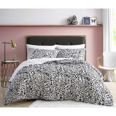 Twin Water Leopard Comforter & Sham Set Natural Beige - Betseyville