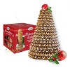 Berthas Kransekake Norwegian Christmas Cake 18-Ring Wreath cake 31.75 Oz. with Bonus Gift Mini Gold Stainless steel Tongs (2-Piece Set) - 2 of 4