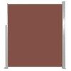 vidaXL Side Awning Brown Polyester with PU coating, Powder-coated steel - 2 of 4