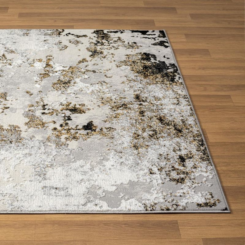 LUXE WEAVERS Modern Abstract Rug High Low Texture, 4 of 13