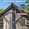 EROMMY 14 Ft. W x 12 Ft. D Aluminum Gazebo with 12 Ft. W x 10 Ft. D Pergola - 4 of 4