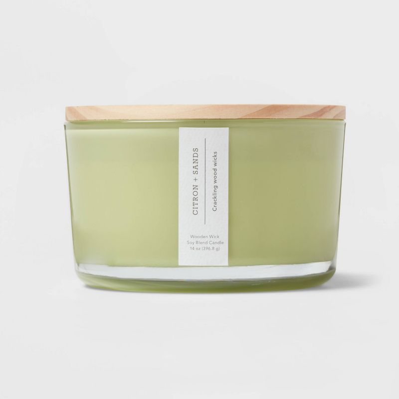 Citron and Sands Candle Green - Threshold™, 1 of 8