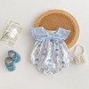 MyKids-USA Summer Hot Selling Baby Girls Sleeveless Crew Neck Rabbits Pattern Onesie - 2 of 4