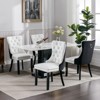 NicBex High-End Contrast Color Tufted Dining Chairs Set of 2 with Nailhead Trim,Solid Wood Upholstered Kitchen Chairs,Living Room Chairs - 4 of 4