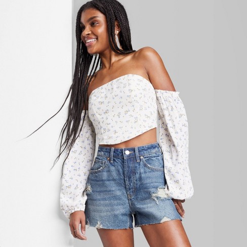 Floral Jeans Shorts : Target