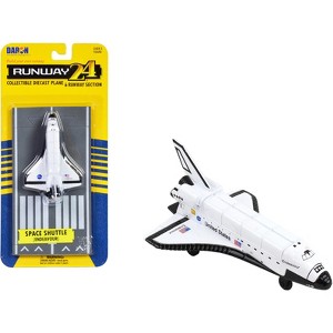 NASA "Endeavour" Space Shuttle White "United States" with Runway Section Diecast Model Airplane by Runway24 - 1 of 3