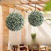Artificial Topiary Balls 2PCS, Flower Topiary Ball Decorative Balls for Outdoor and Indoor - 2 of 4