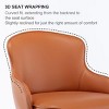 NicBex Swivel Adjustable Height Bar Stools,Leather Counter Height Bar Stools with Titanium Stainless Steel Base,Stools for Home Kitchen Cafe - 4 of 4