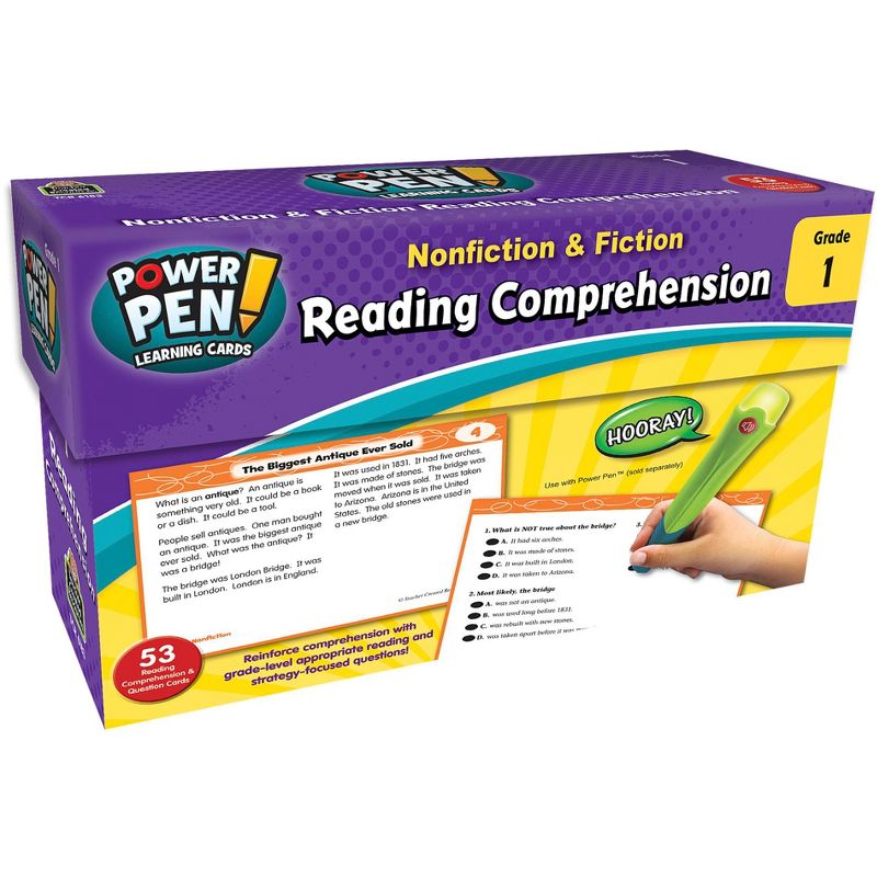 Teacher Created Resources Power Pen Learning Cards Reading Comprehension, Grade 1, 1 of 3