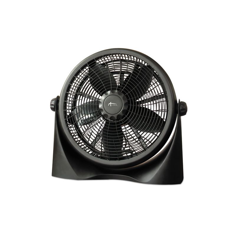 Alera 16" Super-Circulation 3-Speed Tilt Fan, Plastic, Black, 1 of 2