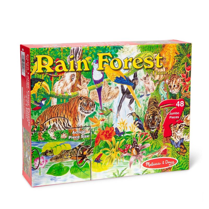 Melissa And Doug Rainforest Kids&#39; Floor Puzzle - 48pc, 4 of 10