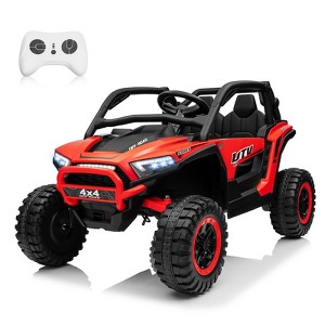 JOYRACER 24V 2 Seater 4WD Ride-On UTV for Kids with Remote Control, 4×100W Motors, 3 Speeds & Bluetooth, XL Seats Electric Off-Road UTV - 1 of 4