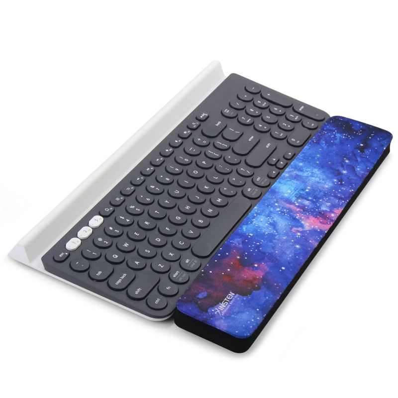 Insten Keyboard Wrist Rest Pad, Anti-Slip Ergonomic Palm Cushion Support for Comfortable Typing and Pain Relief, 13.8 x 2.8 in, Galaxy, 1 of 8
