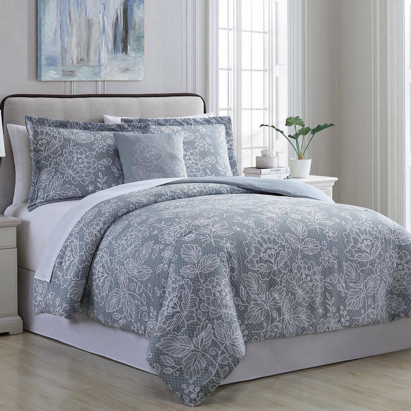 Комплект постельного белья Modern Threads Olivia 8 предметов Full — фото 1