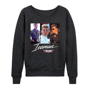 Women's - Top Gun - Iceman Lightweight French Terry Wide Neck Long Sleeve Shirt - 1 of 4