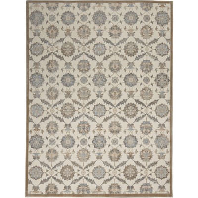 Nourison Grand Villa KI82 Indoor only Area Rug - Cream 5'3" x 7'3"