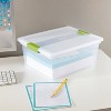 Sterilite Deep Clip Box Clear with Green Latches - image 2 of 4