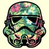 Men's Star Wars Stormtrooper Tropical Portrait T-Shirt - 2 of 4