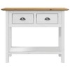 vidaXL Console Table BODO Brown 35.4 in.x13.6 in.x28.7 in. Solid Wood Pine - 3 of 4
