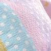 Polka Dot Stripe Reversible Sham Standard 20" x 26" Multicolor by Greenland Home Fashion - 3 of 4