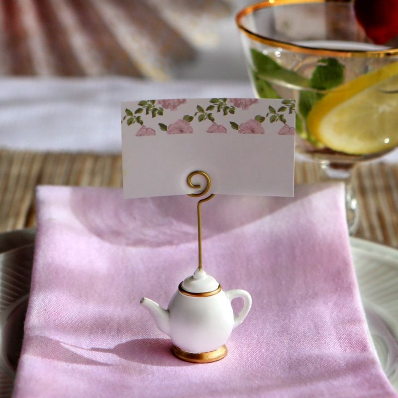 Kate Aspen Miniature Tea Time Whimsy Place Card Holder (Set of 6) | 25337NA, 5 of 12