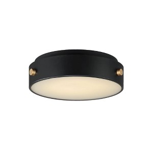 Maxim Lighting Rivet 1 - Light Flush Mount in  Black/Antique Brass - 1 of 4