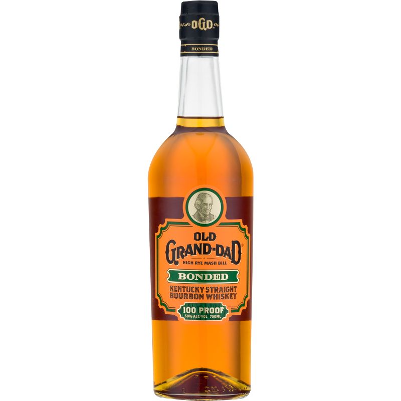 Old Grand Dad 100P Bonded Bourbon Whiskey - 750ml Bottle, 1 of 6