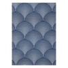 Machine Washable Area Rug Modern Abstract Decorative Non Slip Backing Low Pile Contemporary Lines Rugs - 4 of 4