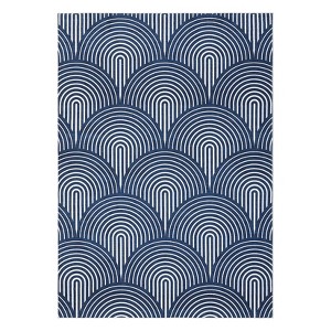 Machine Washable Rug Modern Abstract Low Pile Rugs Foldable Non Slip Rug Contemporary Lines Indoor Carpet for Bedroom Living Room Nursery Playroom - 1 of 4