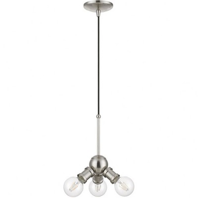 Lansdale 3-Light Brushed Nickel Indoor/Outdoor Pendant
