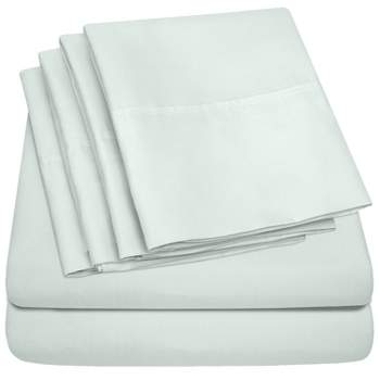 6 Piece Sheet Set, Deluxe Ultra Soft 1500 Series, Double Brushed Microfiber by Sweet Home Collection™