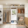 Besiost Freestanding Closet System with Hanging Rods and Mirror, Closet Storage Cabinet with Drawer and Shelves - 4 of 4