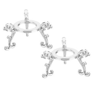 Unique Bargains Metal Sphere Elegant Photography Props Crystal Ball Stand 2 Pcs - 1 of 4