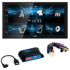JVC KW-M150BT Digital Media Receiver featuring 6.8" WVGA Capacitive Monitor with PAC SWI-CP5 Steering Wheel Interface - 1 of 4