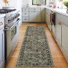 2x6 Washable Vintage Runner Rug, Low Pile Oriental Carpet, Non-Slip Kitchen/Bath Entryway Mat, Stain-Resistant Indoor Carpet - 2 of 4
