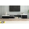 70.7" TV Stand with Two Drawers and One Cabinet, Sideboard Cabinet with High-Gloss Surface for TVs up to 100" for Living Room - 3 of 4