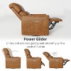 Swivel Rocking Recliner Chair, Manual Recliner Glider with Lumbar Support & Faux Leather Upholstery, Comfortable Rocker Recliner - 4 of 4