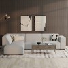 WyndenHall Biggs Left Sectional and Ottoman Pale Gray - 2 of 4
