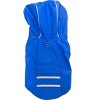 Doggie Design Slicker Raincoat with Striped Lining - Cobalt Blue - 2 of 3