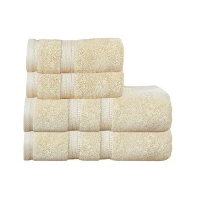 Home Weavers Elegance Essentials 550GSM 100% Cotton Zero Twist Super Absorbent Bath Towel Set