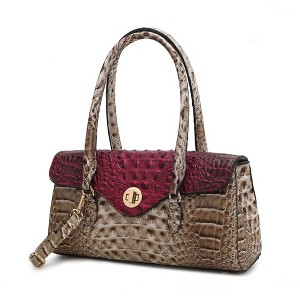 MKF Collection Liviana Women’s Shoulder Bag Croc-Embossed Chic and Versatile Timeless Handbag by Mia K - 1 of 4